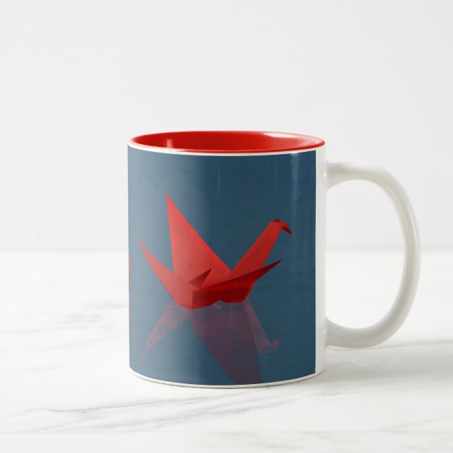 Caneca De Café Em Dois Tons Quiet Rainy Day Mug (Direita)
