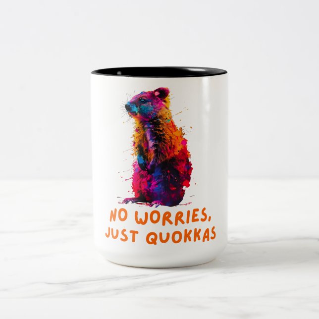 Caneca De Café Em Dois Tons Quokka (Centro)