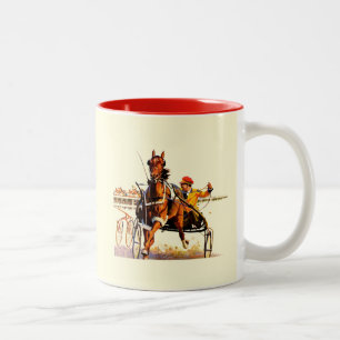 Caneca De Café Em Dois Tons Raça de chicote de fios
