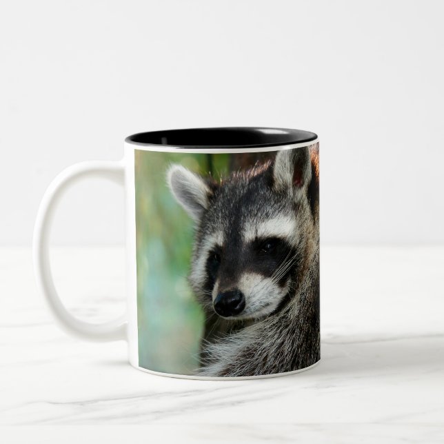 Caneca De Café Em Dois Tons Raccoon 001 (Esquerda)