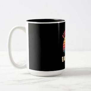 Caneca De Café Em Dois Tons Raccoon Lover Live Fast Comer Lixo