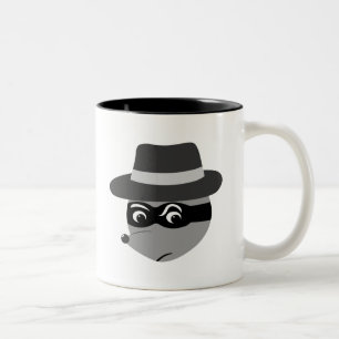 Caneca De Café Em Dois Tons Raccoon Mobster
