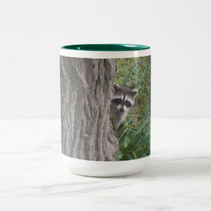 Caneca De Café Em Dois Tons Racoon