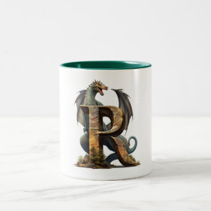 Caneca De Café Em Dois Tons Radiação: Taça de Cuta Dragão - Tipo R