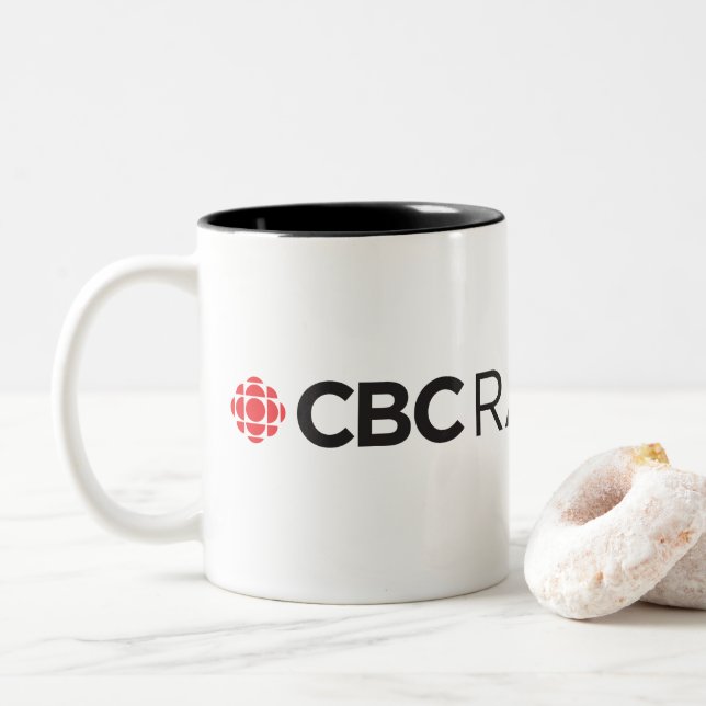 Caneca De Café Em Dois Tons Rádio CBC One (Com Donut)