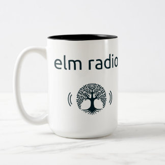 Caneca De Café Em Dois Tons Rádio Elm Mugs
