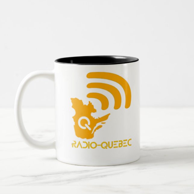 Caneca De Café Em Dois Tons Radio-Quebec (Esquerda)