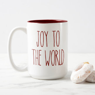 Caneca De Café Em Dois Tons RAE DUNN inspirou alegria à cafeteira mundial