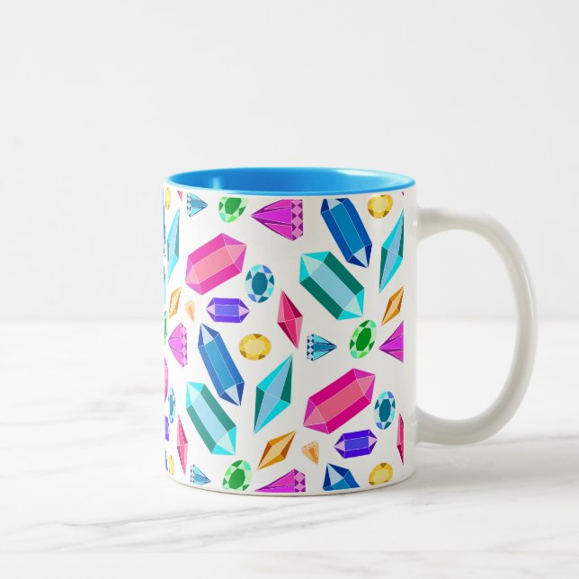 Caneca De Café Em Dois Tons Rainbow Gems (Direita)
