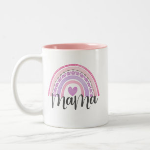 Caneca De Café Em Dois Tons Rainbow Mama Mug