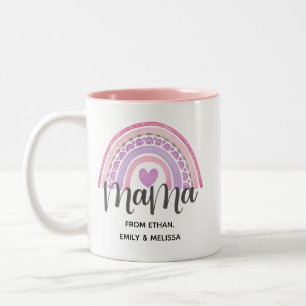 Caneca De Café Em Dois Tons Rainbow Mama Mug Personalizado