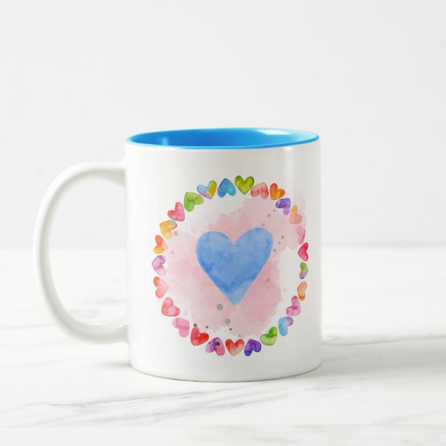 Caneca De Café Em Dois Tons Rainbow Mug (Esquerda)