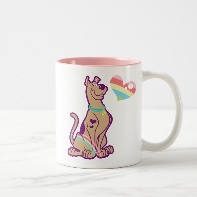 Caneca De Café Em Dois Tons Rainbow Scooby-Doo (Direita)