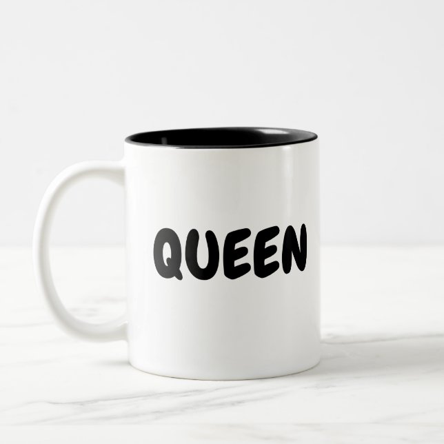 CANECA DE CAFÉ EM DOIS TONS RAINHA (Esquerda)