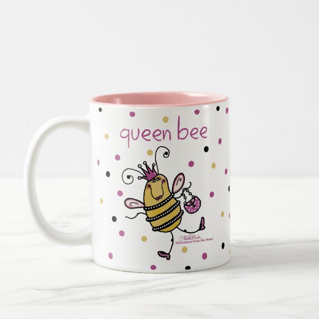 Caneca De Café Em Dois Tons Rainha Bee (Esquerda)
