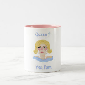Caneca De Café Em Dois Tons Rainha cobrir