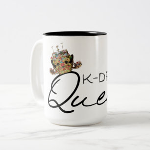Caneca De Café Em Dois Tons Rainha de K-Drama com Coroa Coreana