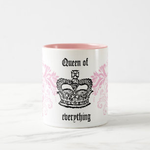 Caneca De Café Em Dois Tons Rainha de tudo