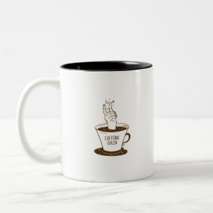 Caneca De Café Em Dois Tons Rainha do Caféine