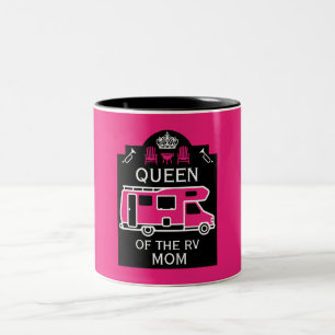 Caneca De Café Em Dois Tons Rainha Do Camper RV