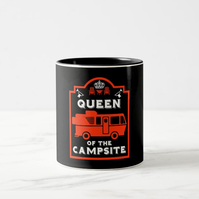 Caneca De Café Em Dois Tons Rainha Do Campsite (Centro)