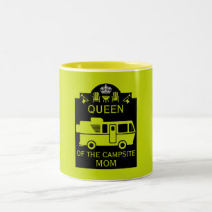 Caneca De Café Em Dois Tons Rainha Do Campsite