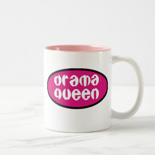 Caneca De Café Em Dois Tons Rainha do drama