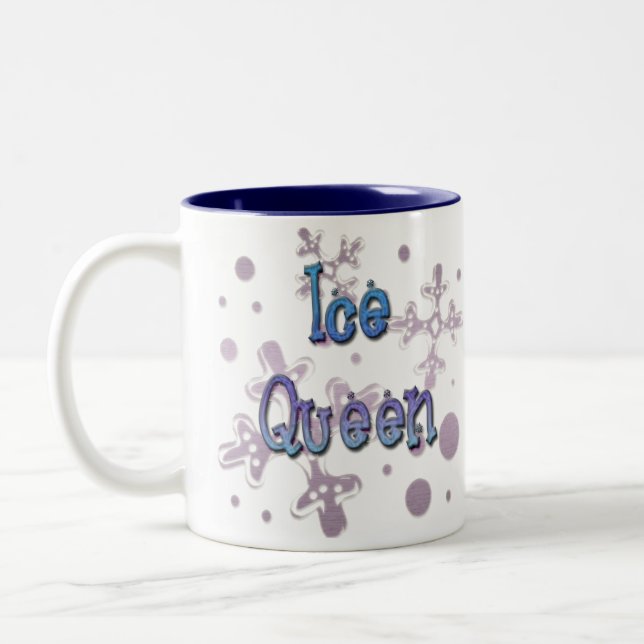 Caneca De Café Em Dois Tons Rainha do gelo (Esquerda)