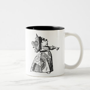 Caneca De Café Em Dois Tons Rainha dos corações