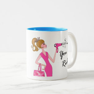 Caneca De Café Em Dois Tons Rainha Stylist / "VOCÊ FAZ O CORTE!" Café de doi