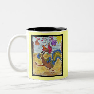 Caneca De Café Em Dois Tons Raiz de Galo