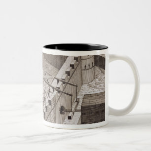 Caneca De Café Em Dois Tons Ram de golpe romanas, 'do DES S de Encyclopedie