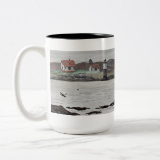 Caneca De Café Em Dois Tons Ram Island Maine
