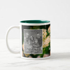 Caneca De Café Em Dois Tons Rambling Wild White Roses Adiciona Sua Foto