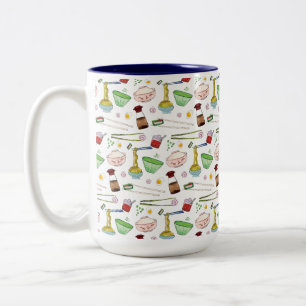 Caneca De Café Em Dois Tons Ramen Noodle Soup
