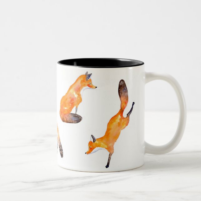 Caneca De Café Em Dois Tons raposa (Direita)