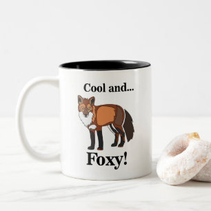 Caneca De Café Em Dois Tons Raposa Animal Vida Selvagem Matreira