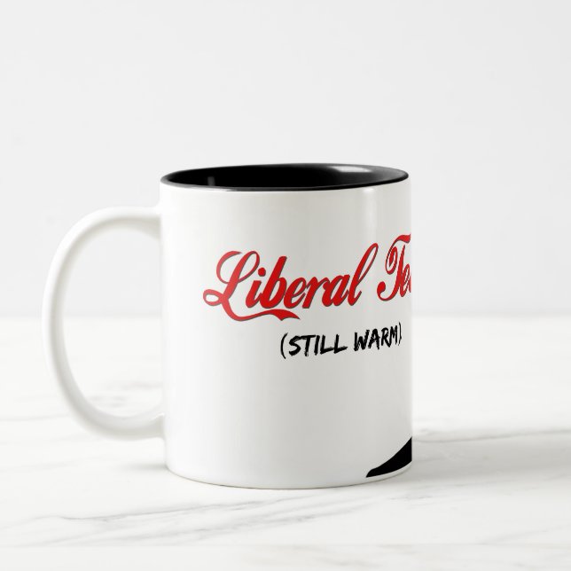 Caneca De Café Em Dois Tons Rasgos do liberal do trunfo (Esquerda)