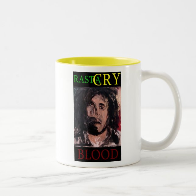 CANECA DE CAFÉ EM DOIS TONS RASTA CHORA SANGUE (Direita)