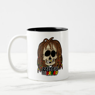 CANECA DE CAFÉ EM DOIS TONS RASTA' S NOT DREAD! REGGAE