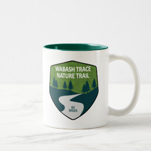 Caneca De Café Em Dois Tons Rastreio de Natureza do Véu