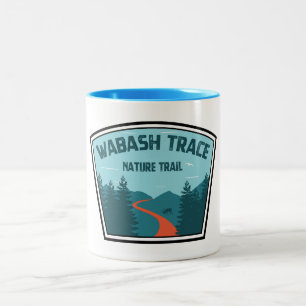 Caneca De Café Em Dois Tons Rastreio de Natureza do Wabash