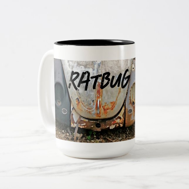 Caneca De Café Em Dois Tons Rat Rod (Frente Esquerda)