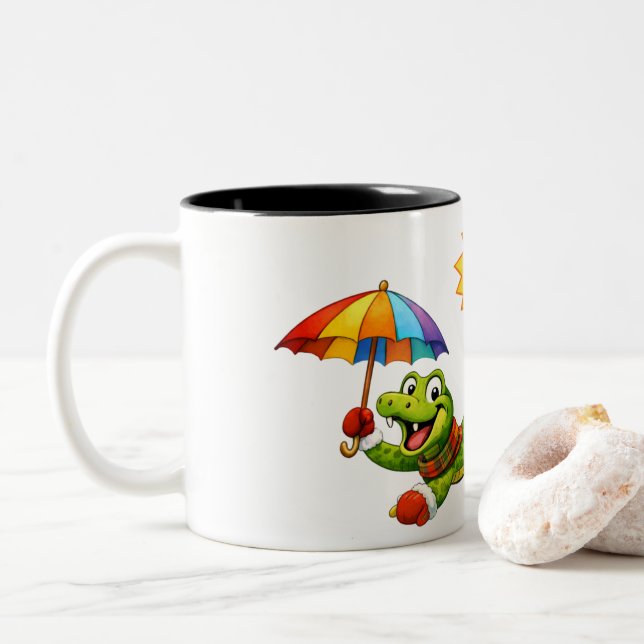 Caneca De Café Em Dois Tons Ready for Summer!!! (Com Donut)