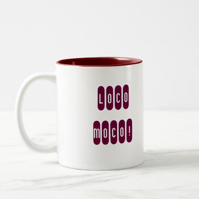 Caneca De Café Em Dois Tons Receita de Moco do louco em uma caneca (Esquerda)