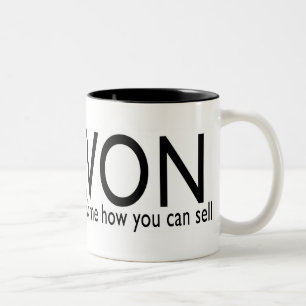 Caneca De Café Em Dois Tons Recruta do Local de Avon