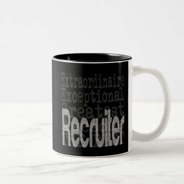 Caneca De Café Em Dois Tons Recrutador Extraordinário (Direita)