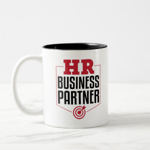 Caneca De Café Em Dois Tons Recursos Humanos do parceiro comercial de RH