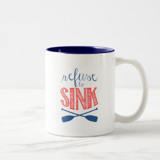 Caneca De Café Em Dois Tons Recusar Coletor com Oars