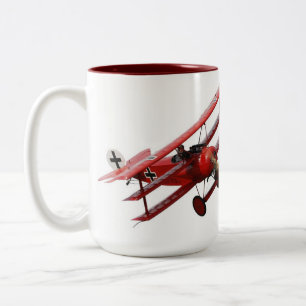 Caneca De Café Em Dois Tons Red Baron - Fokker Dr. 1 Triplane